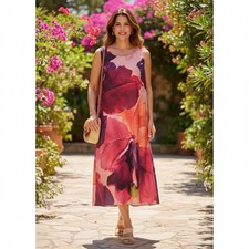 Abito midi senza maniche